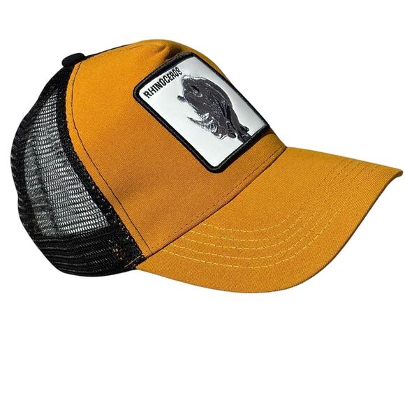 Yellow Rhinoceros Men's Hat - Picture 2 of 5